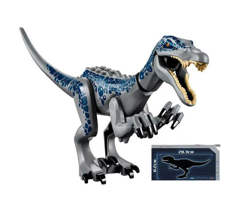 Indoraptor - szürke | Jurassic Park dinoszaurusz Legó kiegészítő - 28 cm