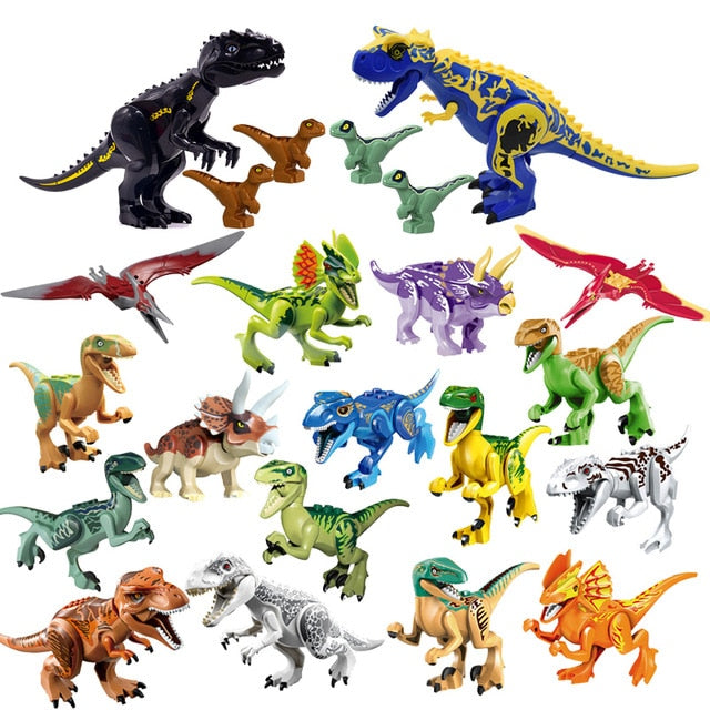A Jurassic Park dinoszaurusz Lego kiegészítő figurái - 18 db