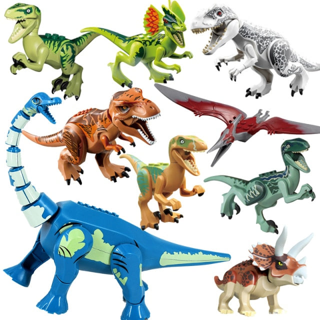 A Jurassic Park dinoszaurusz Lego kiegészítő figurái - 9 db