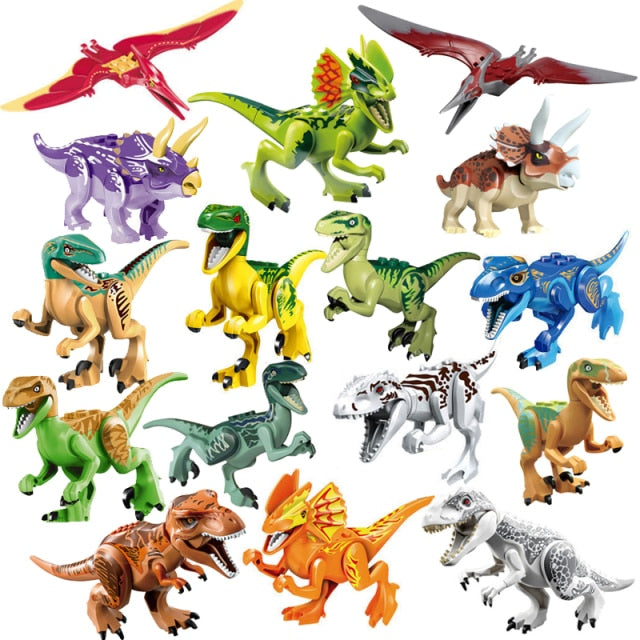 A Jurassic Park dinoszaurusz Lego kiegészítő figurái - 16 db