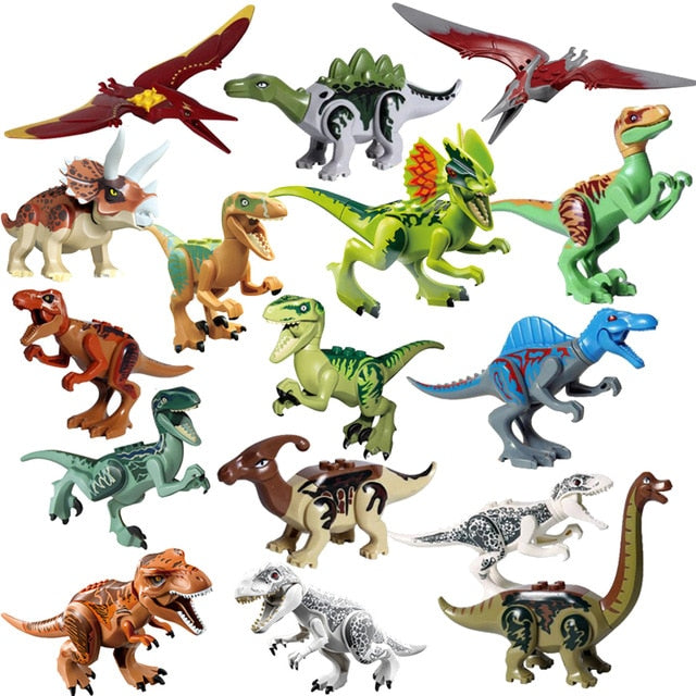 A Jurassic Park dinoszaurusz Lego kiegészítő figurái - 16 db