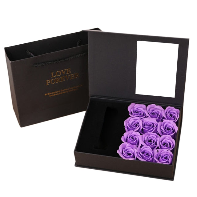 Szappan rózsa box - Több színben