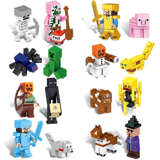 Minecraft Lego kiegészítő - 16 db