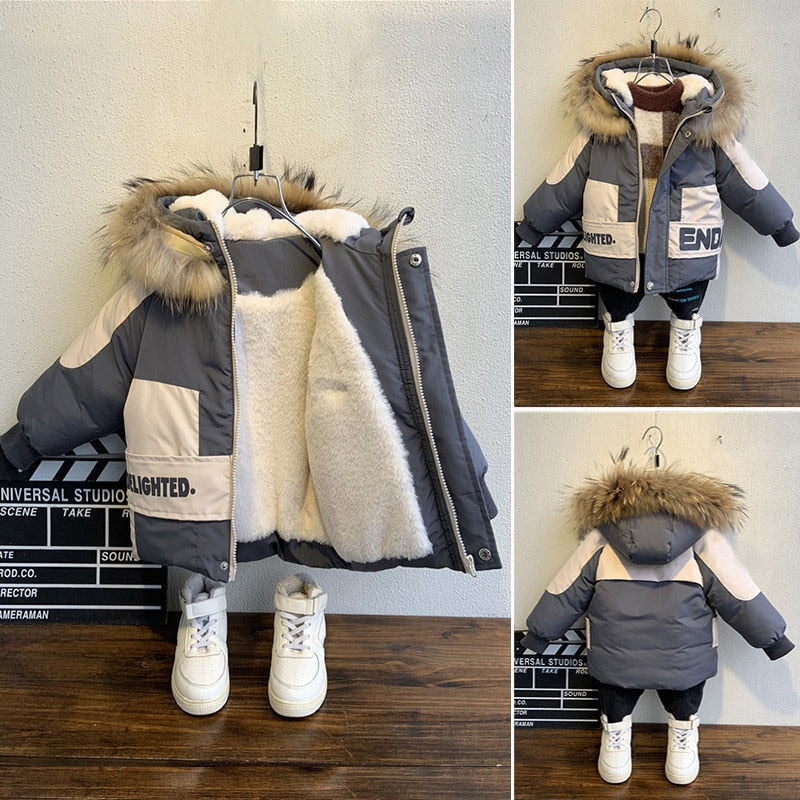 Gyermek téli kabát - Két változatban