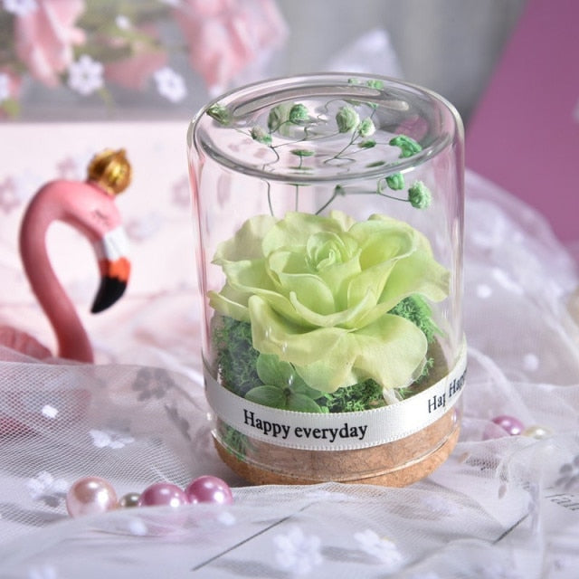 Valentinvirág üvegben - Több színben