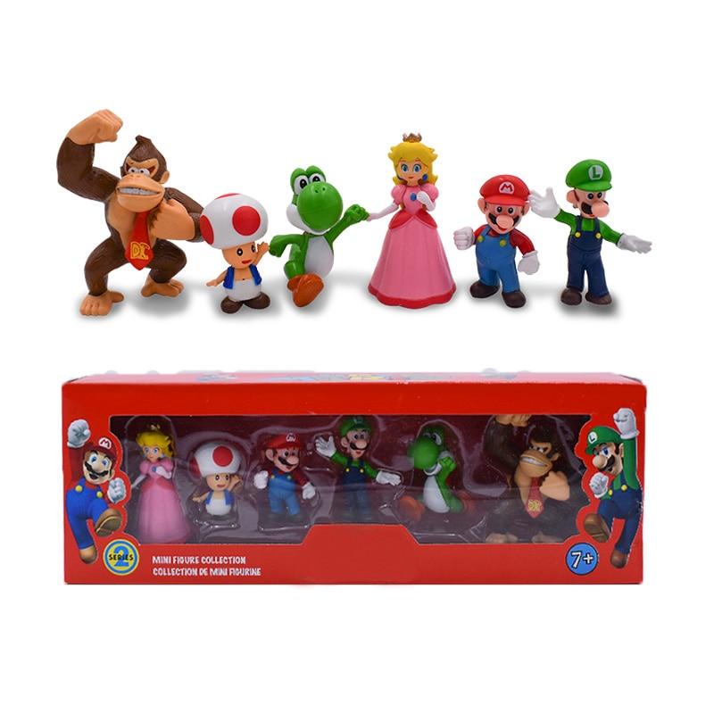 Super Mario játék figurák - 6 db