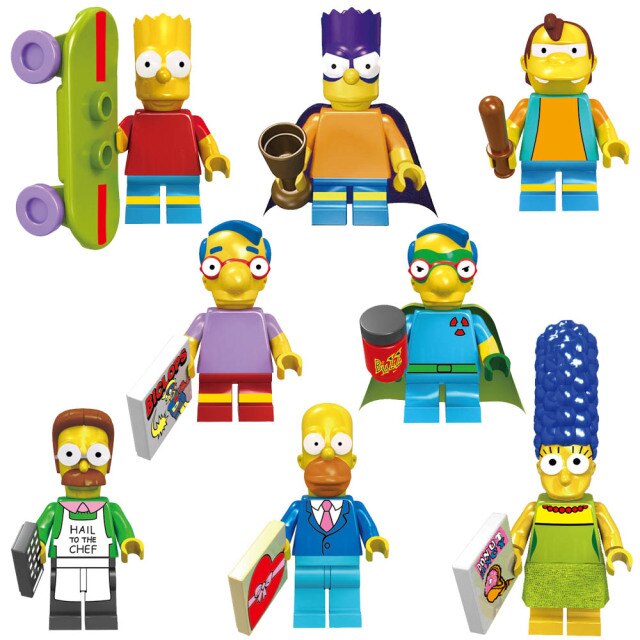 A Simpson család Lego kiegészítő - 8 db