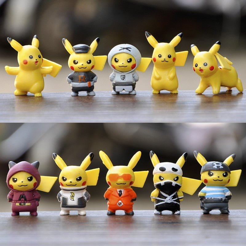 Pikachu figura szett - 10 db