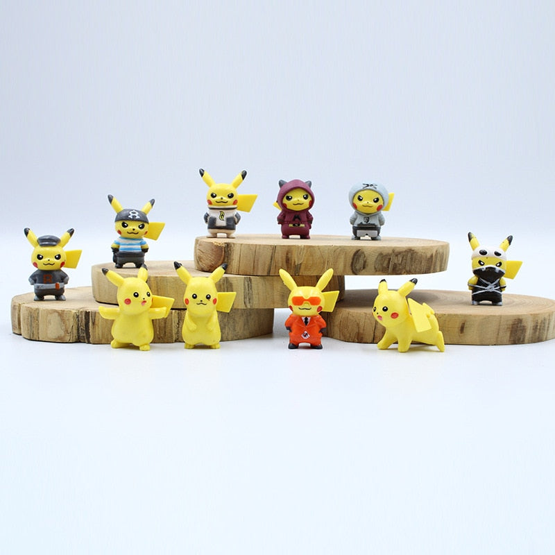 Pikachu figura szett - 10 db