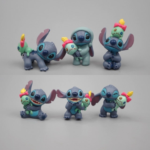 Stitch figura szett - 6db