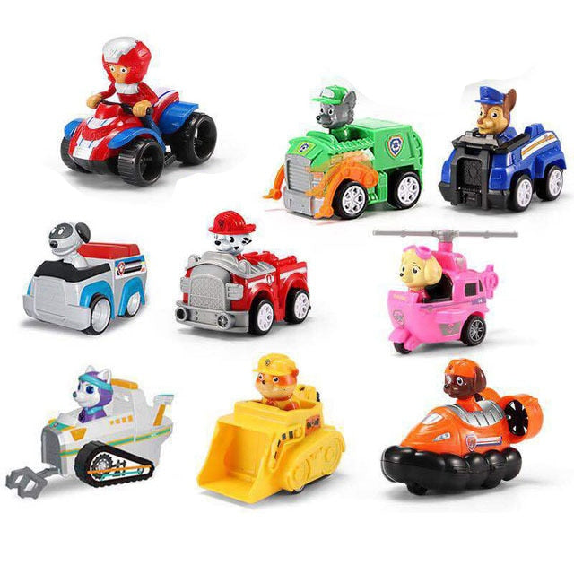 PAW PATROL játék figurák - 9 db