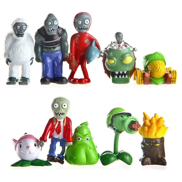 Plants vs Zombies figura szett - 10 db