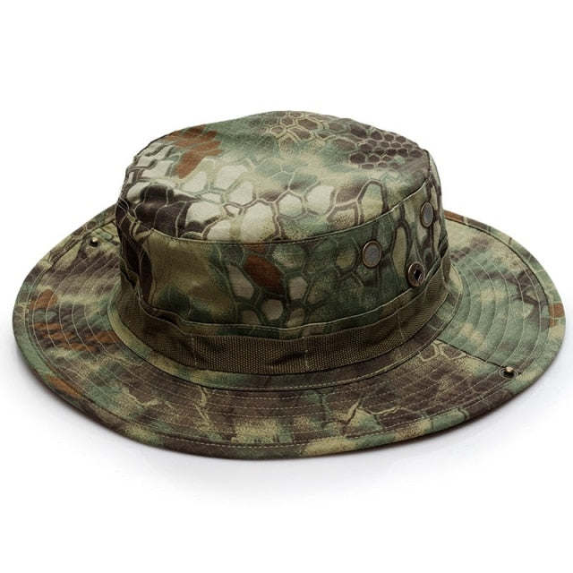 Férfi katonai sapka - Python jungle camo